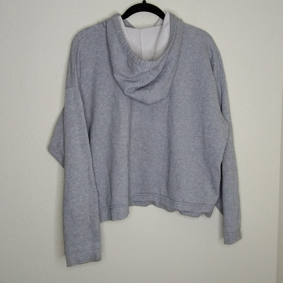 Everlane 100% Human Typography Gray Pullover Hoodie Sweatshirt Size XL - Picture 3 of 5